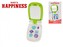 Telefon Mobil plast 17cm se zrcátkem na baterie se světlem a zvukem Baby´s Happiness 12m+ v krabičce