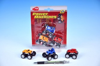 Auto Dickie 5cm na zpětné natažení 3ks na kartě