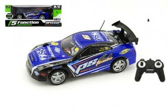 Auto RC 25cm plast zrychlující 1:18 na baterie 27MHz v krabici
