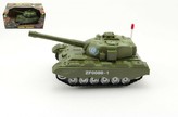 Tank narážecí plast 25cm na baterie se světlem se zvukem v krabici