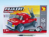 Stavebnice Dromader Auto RC Hasiči 20113 na vysílačku na baterie 185ks v krabici 34x21x7cm