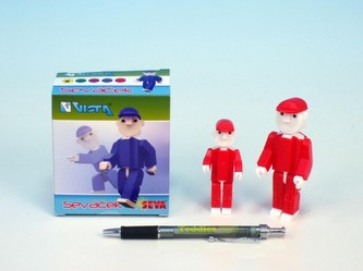 Seváček červený 1+1 plast v krabici 9x10x5cm