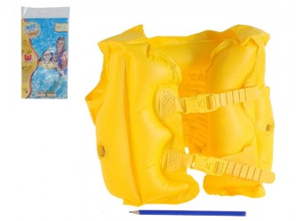 Vesta nafukovací žlutá 51x41cm 3-6 let