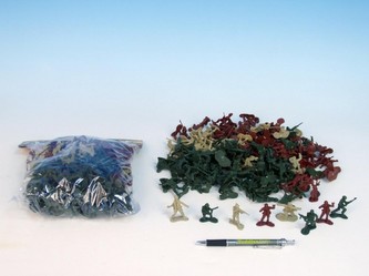 Vojáci sada 4 armády plast 4,5cm 144ks