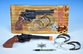 Pistole klapací 30cm s doplňky na kartě