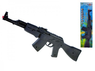 Samopal plast 47cm na setrvačník na kartě