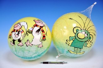 Míč Rákosníček+Křemílek a Vochomůrka 23cm v síťce od 10 měsíců