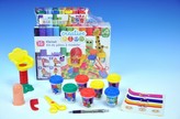 Modelína/Plastelína kreativní sada kadeřník 4ks modelíny + 14 doplňků v krabici