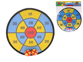 Terč na suchý zip 29cm +2ks míčky v sáčku