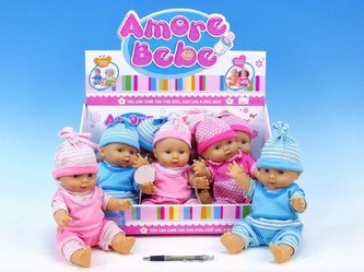 Panenka miminko Amore Bebe 33cm asst 3 druhy