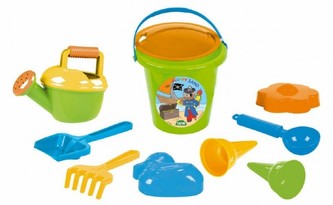 Sada na písek pro kluky plast 10ks v síťce 25x27x15cm 24m+ Sada na písek pro kluky plast 10ks v síťce 25x27x15cm 24m+