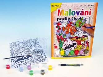 Malování podle čísel Nemo na kartě