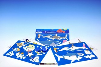 Disney kreslící šablony Nemo 29x21cm 2ks v sáčku