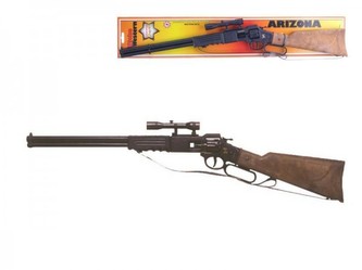 Pistole/Puška kapslovka Arizona plast 64cm 8 ran na kartě Pistole/Puška kapslovka Arizona plast 64cm 8 ran na kartě