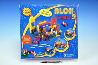 Stavebnice Blok Family 5 plast 242ks v krabici 35x33x10cm