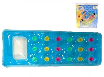 Lehátko Fashion nafukovací s průzorem 188x71cm asst 2 barvy v sáčku