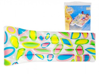 Lehátko nafukovací s barevným potiskem 183x76cm asst 2 druhy v sáčku