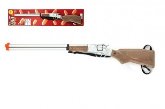 Pistole/Puška kapslovka 65cm kov 8 ran na kartě