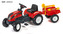 Traktor Ranch Trac + vlek+lopatka+hrabičky