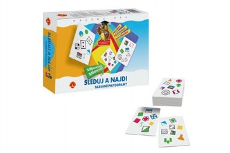 Sleduj a najdi - Barevné piktogramy společenská hra v krabici 24x20x5cm