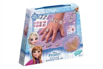 Šperky + obtisky na nehty Ledové království/Frozen v krabičce