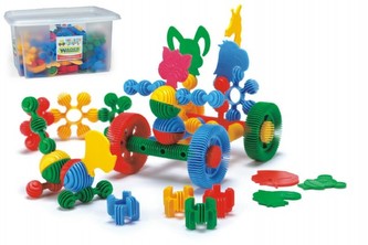 Kostky stavebnice Funny Block Wader v plastovém boxu