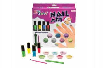 Sada laků na nehty s doplňky v krabici 26x28x5cm od 8 let