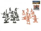 Sada vojáci 2 vojska plast 80ks v sáčku 19x25x6cm