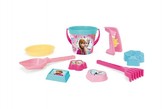 Set na písek plast 9ks Ledové království/Frozen Wader v síťce 23x35x23cm