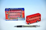 Autobus "Londýn" červený patrový kov 10cm v krabičce