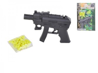 Pistole na kuličky 12cm + kuličky na kartě