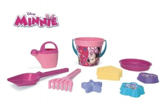 Sada na písek Minnie plast 9ks v síťce 23x35x21cm 12m+ Wader