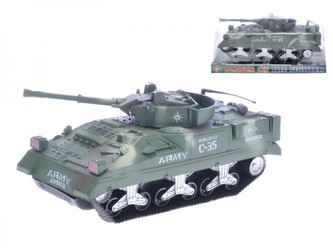 Tank plast 25cm zelený na setrvačník v krabičce