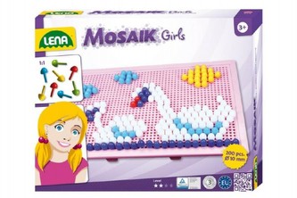 Mozaika pro holky klobouček 1cm 200ks v krabici 33x24x3,5cm Mozaika pro holky klobouček 1cm 200ks v krabici 33x24x3,5cm