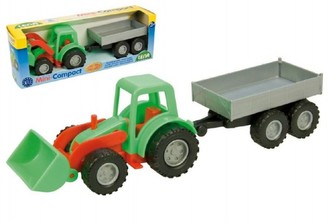 Mini Compact traktor s přívěsem