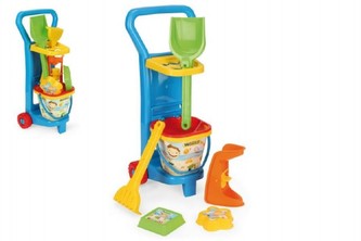 Vozík na pláž sada na písek plast 25x58cm Wader