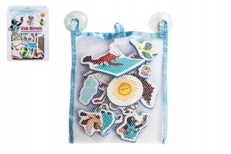 Vodolepky Krtek motiv Krtek a kalhotky pěnová sada 12ks v krabičce 19x24x5cm