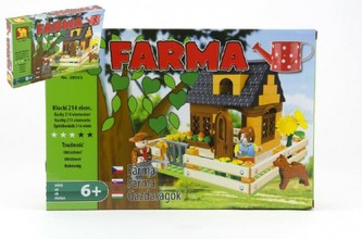 Stavebnice Dromader Farma 28503 214ks v krabici 32x21,5x5cm