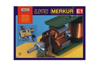 Stavebnice MERKUR E1 elektřina, magnetizmus v krabici 36x28x8cm Stavebnice MERKUR E1 elektřina, magnetizmus v krabici 36x28x8cm