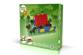 Stavebnice Blok 3 Farma plast 197ks v krabici 35x33x8cm