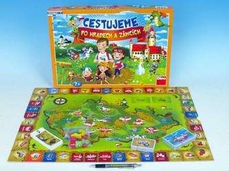 Cestujeme po hradech a zámcích společenská hra v krabici 43x30x5,5cm Cestujeme po hradech a zámcích společenská hra v krabici 43x30x5,5cm