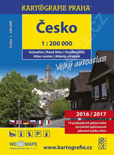 Česko - velký autoatlas 2016/2017, 1:200 000