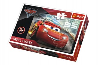 Puzzle Auta/Cars 3 Disney 27x20cm 30 dílků v krabičce 21x14x4cm