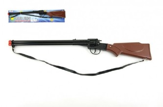 Pistole/Puška kapslovka plast 65cm 8 ran na kartě