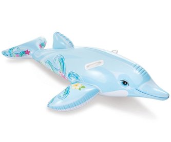 Delfín nafukovací s úchyty 175x66cm v krabici