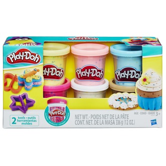 Play Doh sada s konfetami a 2 vykrajovátka