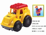 Traktor plastový s kostkami 12 ks