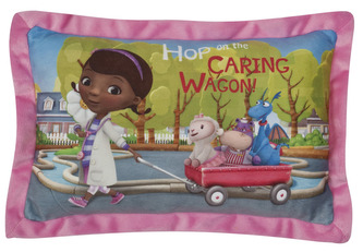 Polštářek Doktorka Plyšáková růžový