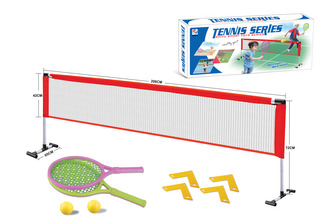 Síť se dvěma pálkami na soft tenis