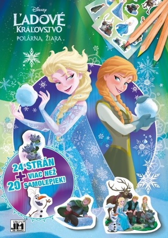 24 strán + viac než 20 samolepiek! Ľadové kráľovstvo - Polárna žiara